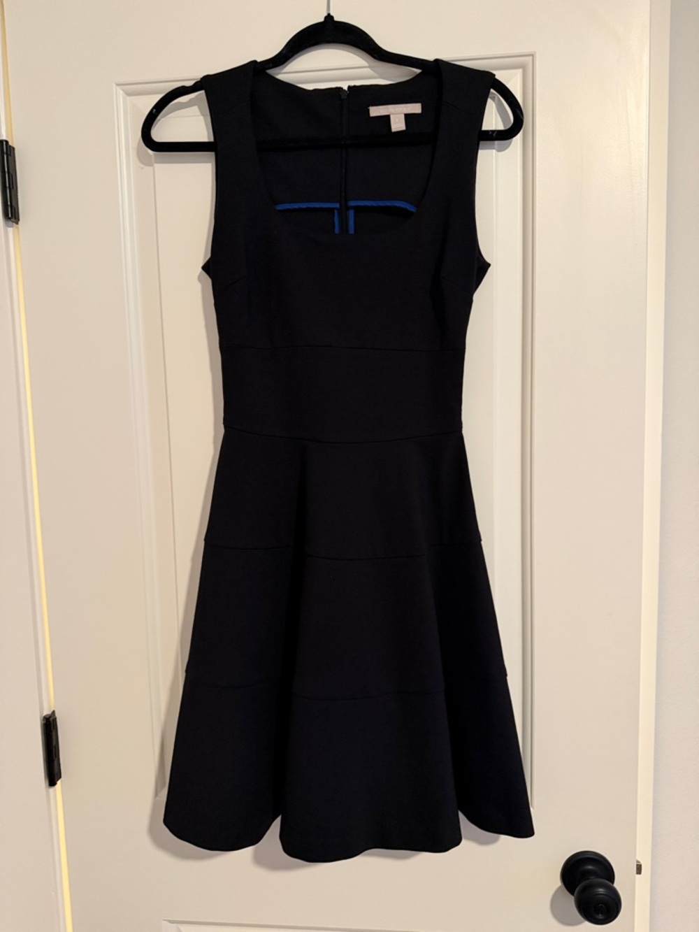 Banana Republic Black Sleeveless Fit & Flare Mini Dress
